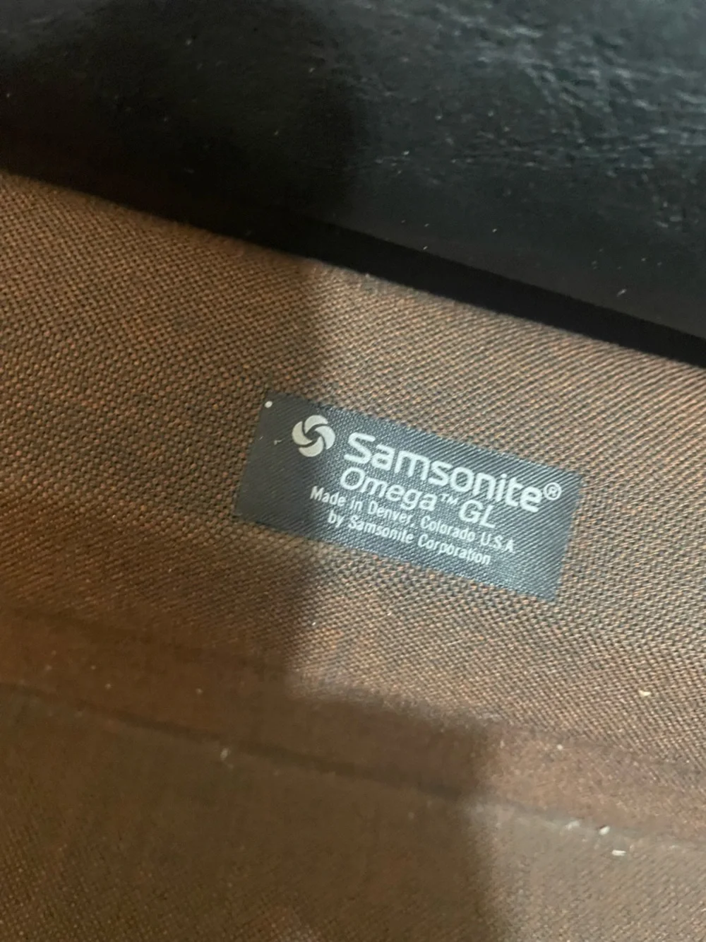 Samsonite: vintage brown Men's Hard Briefcase